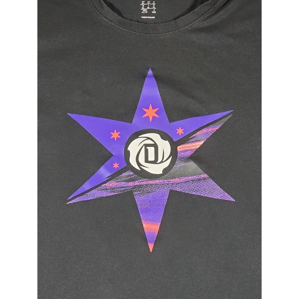 Adidas Black Graphic Print Short Sleeve T‎ Shirt Men's Size XL